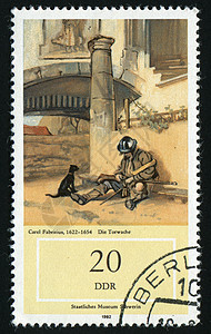 邮票插图艺术家邮局地址邮件画家绘画水彩男人邮戳图片