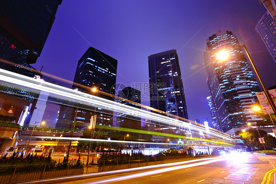 香港的市中心交通流量过海景观公共汽车港口旅游旅行隧道汽车都市金融图片