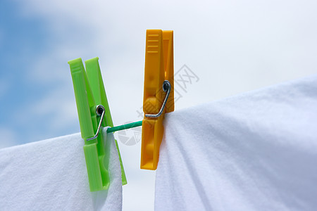 服装衣服房子家务纺织品洗衣店衣夹衣绳烘干烘干机绳索天空图片