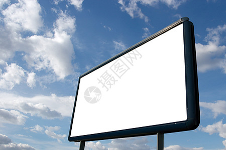 广告牌招牌街道展示运输蓝色路标商业木板广告营销高清图片
