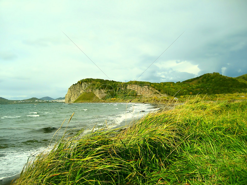 地貌景观天气季节草地海岸线农场海洋海滩海岸天空地平线图片