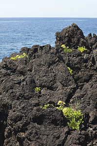 火山岩石头海景岩石编队海洋地质学火山海岸线边缘地质图片