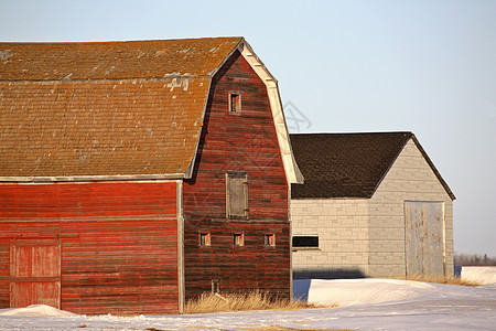 冬季农场建筑图片