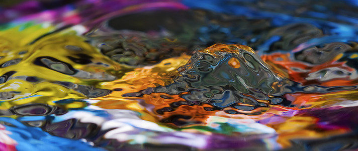 具有丰富多彩和创意的水滴创造波纹水雕涟漪静物运动液体宏观同心反射张力图片