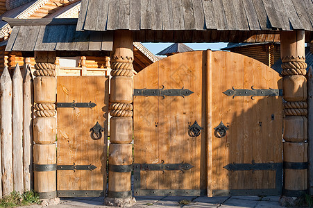 木制门安全建筑大教堂住宅古董木头房子建筑学栅栏教会图片