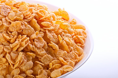 黄金玉米薄片营养谷物饮食杯子小麦玉米片早餐粮食活力棕色图片
