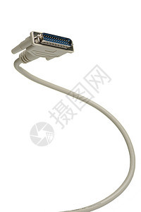 LPT 计算机电缆力量灰色技术绳索插头硬件电脑电子数据工具图片