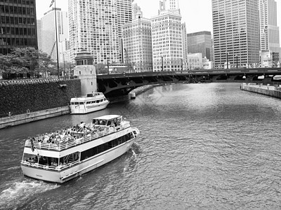 芝加哥之景办公室旅行城市建筑反射天空景观商业场地日落图片