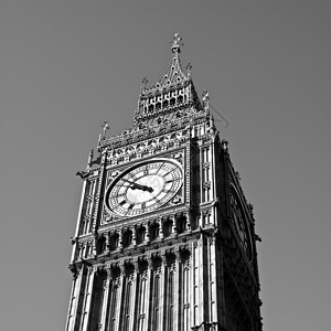Big Ben 伦敦地标蓝色房屋手表钟声天空建筑议会图片