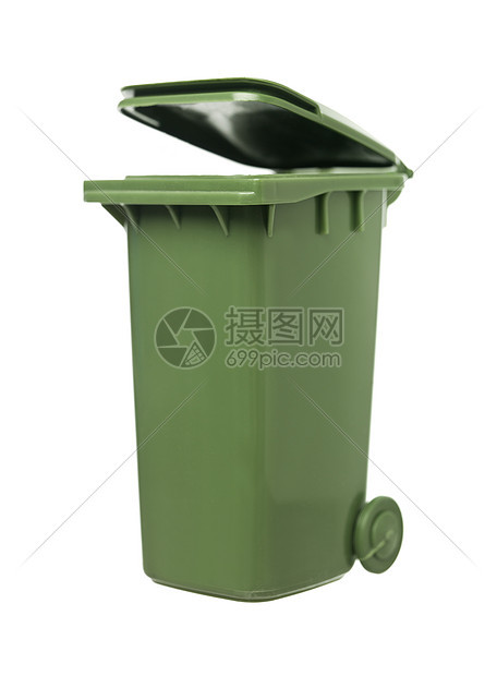 绿色再循环环垃圾桶环境塑料回收站废物摄影白色回收处理垃圾图片