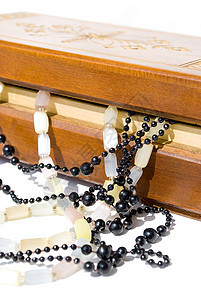 首饰框财富雕刻宝石盒子奢华古董木头吊坠案件珍珠图片