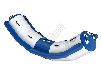 水牵引器闲暇休闲蓝色跷跷板白色运动吸引力漂浮插图游戏图片