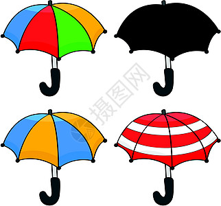 卡通雨伞背景图片