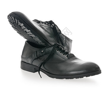 黑人男子皮鞋衣服鞋类抛光商业靴子蕾丝鞋带奢华皮革橡皮图片