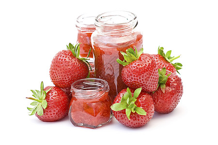 草莓果酱和新鲜草莓图片