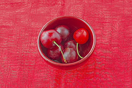 樱桃气泡早餐水果时间饮食食物生长玻璃收成甜点图片