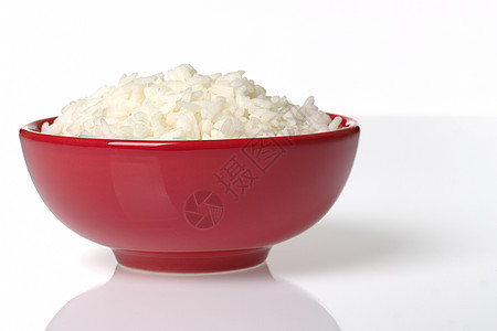 红碗时煮饭稻米背景图片