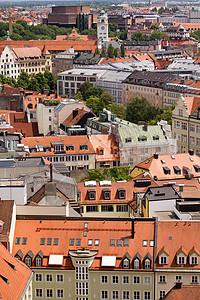 慕尼黑市风景旅行地标大厅广场建筑历史旅游教会大教堂城市图片