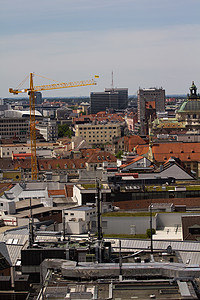 慕尼黑市风景建筑地标旅行建筑学文化广场城市大厅教会大教堂图片