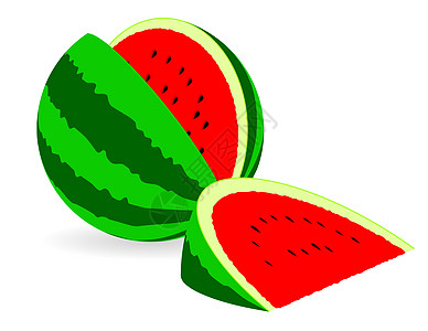 西瓜甜点营养浆果小吃热带茶点种子蔬菜食物圆圈图片
