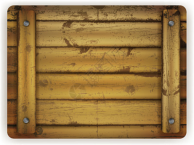 木木板插图硬木建造广告牌空白控制板公告栏木头背景图片