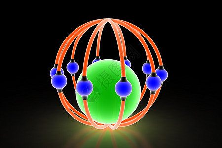 原子在黑色斑点蓝色组织科学基因公式化学粒子疾病技术图片