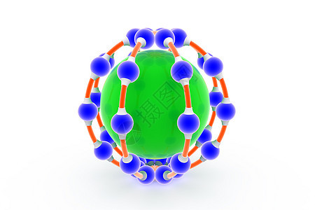 原子在白色上技术化学品研究公式斑点网络基因蓝色组织科学图片