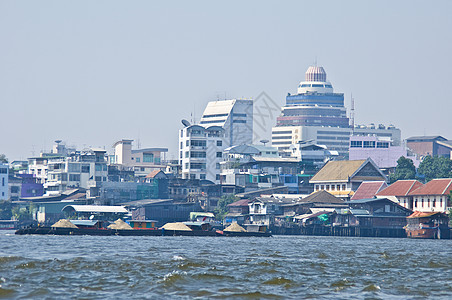 曼谷及其河流旅行运河城市运输文化异国景观热带情调建筑物图片