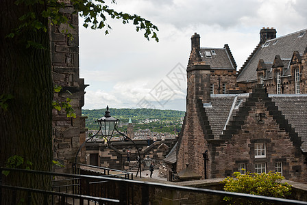 爱丁堡城堡建筑学遗产天空城市建筑历史石头王国防御爬坡图片