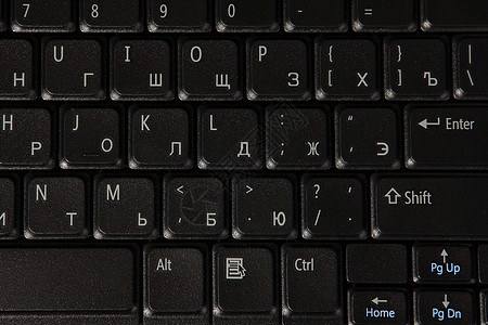 黑电脑键盘特写背景图片