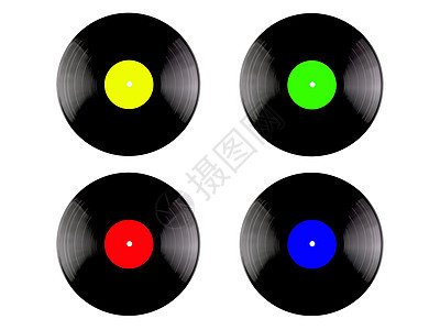 乙烯唱片旋转迪厅歌曲标签盘子圆圈留声机流行音乐配乐白色图片