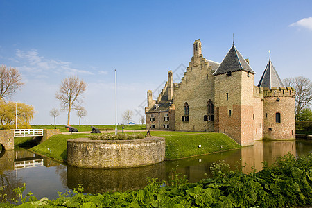 荷兰梅敦布利克建筑历史建筑学旅行护城河外观位置历史性景点据点图片
