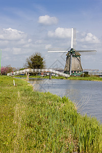 荷兰 荷兰风车桥梁位置旅行世界外观运河建筑学图片
