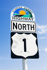 号公路 佛罗里达礁岛群 佛罗里达州 美国路标位置外观运输世界图片