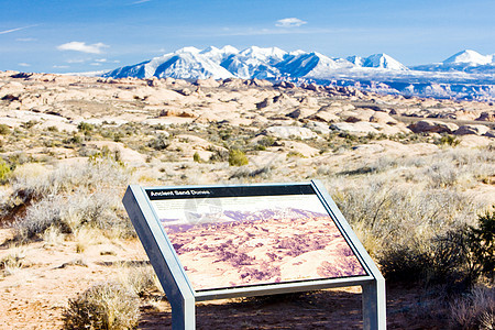 La Sal山 Arches NP 美国犹他州犹他州山脉风景位置外观旅行拱门np自然保护区世界图片