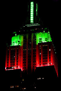 帝国大厦的详情 曼哈顿 晚上 New Yor细节旅行地标外观建筑学照明建筑帝国摩天大楼世界图片