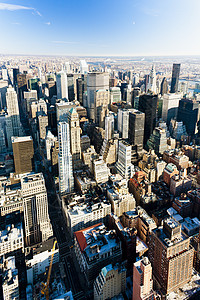 曼哈顿的风景 从帝国大厦 纽约市世界位置城市旅行建筑物建筑外观摩天大楼鸟瞰图景观图片