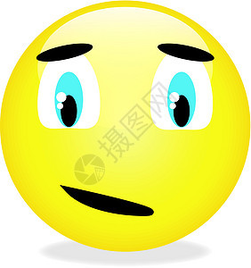 矢量笑脸黄色表情徽章电脑嘲笑绘画标识微笑卡通片符号插图享受图片