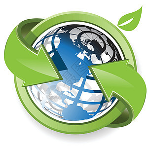 环箭蓝色回收圆圈生态行星地球环境绿色技术世界背景图片
