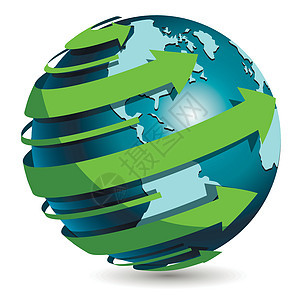 环箭环境地球技术绿色生态回收蓝色世界行星圆圈图片