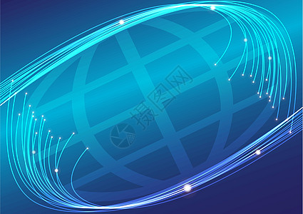 光纤科学互联网插图世界辉光全球化工程电讯纤维行星图片