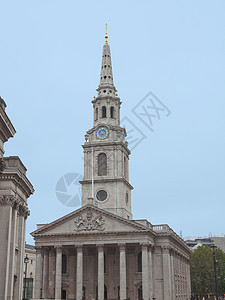 伦敦圣马丁教堂英语王国宗教信仰建筑学主场教会正方形大教堂图片