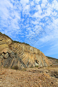 香港环地公园天空巨石公园地理火山石头植物折叠石峰壁画图片