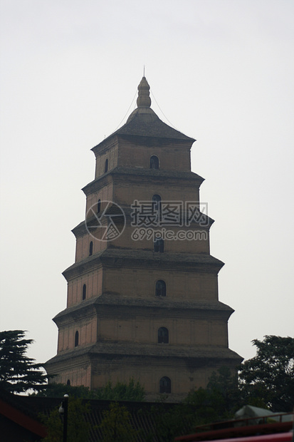 中国习安市中心野鹅塔建筑风格公园历史文化建筑物窗户旅行市中心建筑学衬套图片