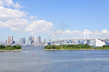 台场海滨公园东京天梯观光摩天大楼港口市中心旅行城市设施旅游景观公园背景