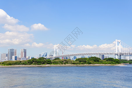 台场海滨公园东京天梯景观码头观光城市游客摩天大楼旅游设施天际旅行背景