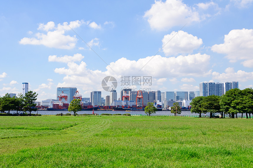 东京天梯游客观光旅行景观公园市中心港区蓝天天际港口图片