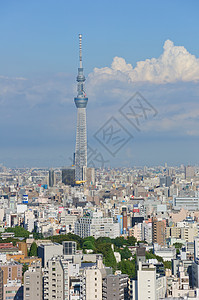 日本东京游客市中心景观天际城市旅行观光摩天大楼蓝天旅游图片