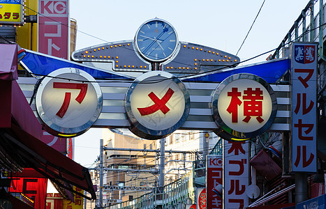 日本东京旅游游客天空景观购物中心蓝天旅行市中心胡同城市图片