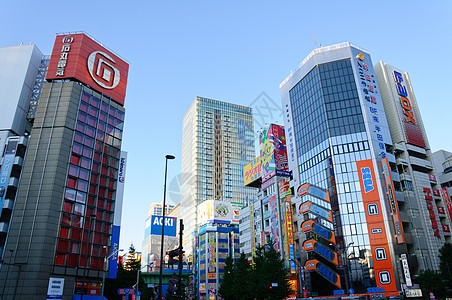 东京都日本东京旅行天际摩天大楼游客旅游景观观光神田城市蓝天背景